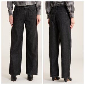 rag & bone Lori Mid-rise Wide Leg Jeans in Senoia
